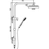 Rondo Shower System With Rail - Matte Black - Bayside Bathroom