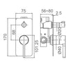Gillian Shower Mixer With Diverter - Brushed Nickel