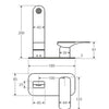 Luciana Wall Mixer With Spout - Bayside Bathroom