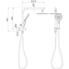 Classic Multifunction Mini Shower Set - Chrome