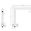 Gillian Mini Twin Shower Set- Brushed Brass