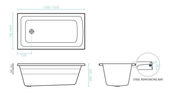 Shenseki Santai 10 Jet Spa Bath