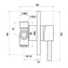 Elle Stainless Steel Shower Mixer