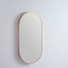 Oval 460 x 910 Rose Gold Framed Mirror