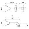 Design Bath Set - Chrome