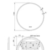 Remer Sphere Round 800 LED Mirror