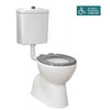 Stella Care Grey Adjustable Link Toilet Suite