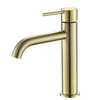 Daisy Medium Basin Mixer - Brushed Brass