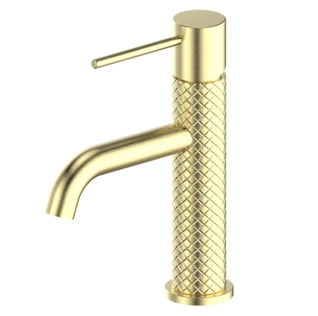 Textura Basin mixer - Brushed Brass