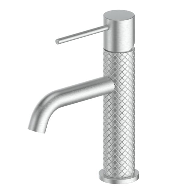 Textura Basin mixer- Brushed Stainless