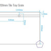 Tile Tray with Tile Insert Grate