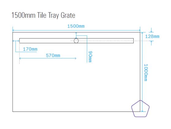 Tile Tray with Tile Insert Grate