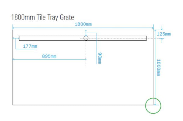 Tile Tray with Tile Insert Grate
