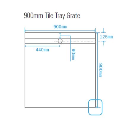 Tile Tray with Tile Insert Grate