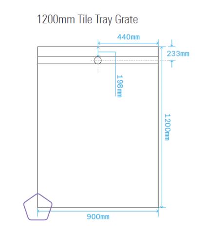 Tile Tray with Tile Insert Grate