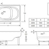 Ultra Compact 1200 Enamelled Steel Bath