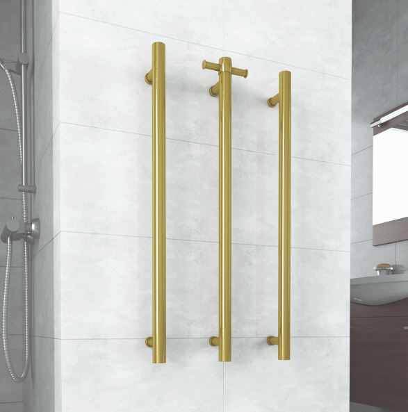 12V Brass Gold Vertical rail