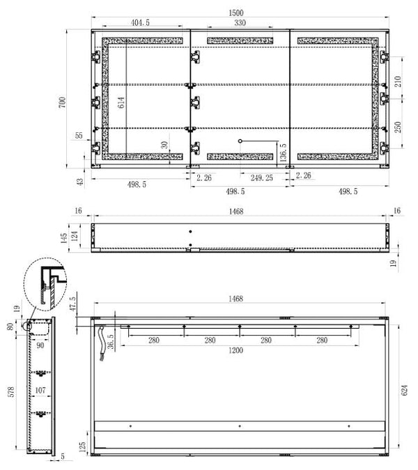 Remer Vera LED Mirror Cabinet