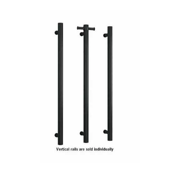 12V Matte Black Vertical rail