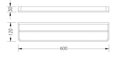 Victor 60cm Double Towel Rail