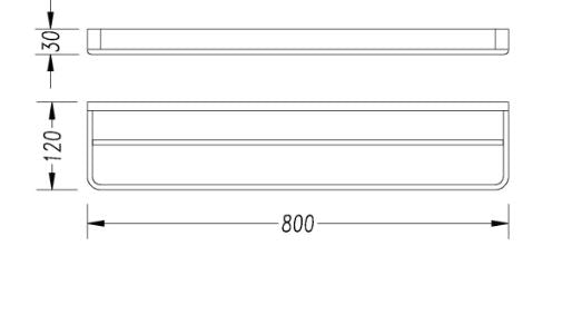 Victor 80cm Double Towel Rail