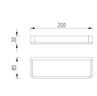 Victor Hand Towel Rail