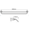 Victorian 600mm Double Towel Rail