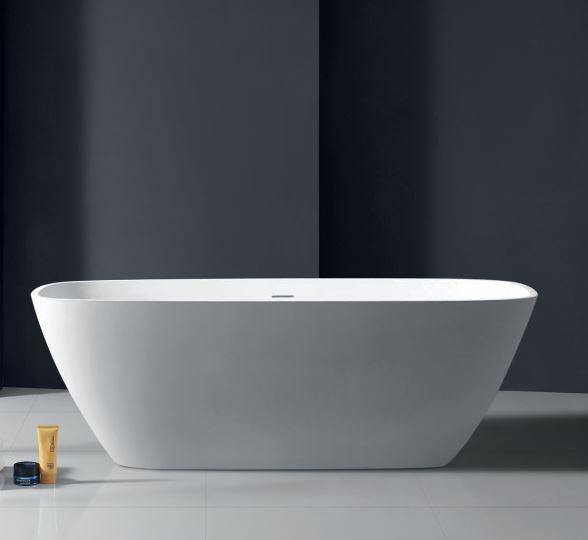 Violet 1700mm Solid Surface Stone Bath