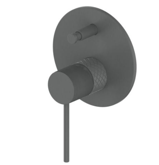 Textura Shower/Bath Diverter Mixer - Gunmetal