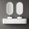 Kelly Matte White 1800mm Curve Vanity