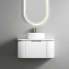 Kelly Matte White 750mm Curve Vanity