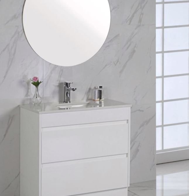 Vienna White Floorstanding Vanity 600-1800mm