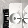 Kelly Matte White 1800mm Curve Vanity