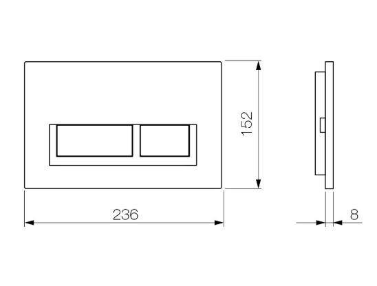 Arcisan Concealed Inwall Button & Cistern - Bayside Bathroom
