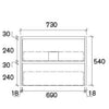 Yoko 600mm-1500mmMatte Black Wall Hung Vanity