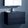 Yoko 600mm-1500mmMatte Black Wall Hung Vanity
