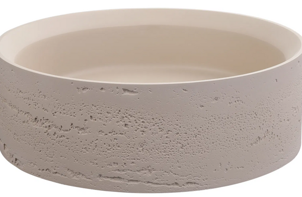 DESIGN Top-Mount Basin – Solid Surface Size: 380 × 380 × 125 mm