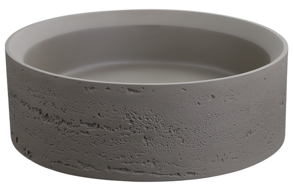 DESIGN Top-Mount Basin – Solid Surface Size: 380 × 380 × 125 mm