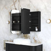 LED Maci 1200(W)x750(H) Black Shaving Cabinet - Premium Edition
