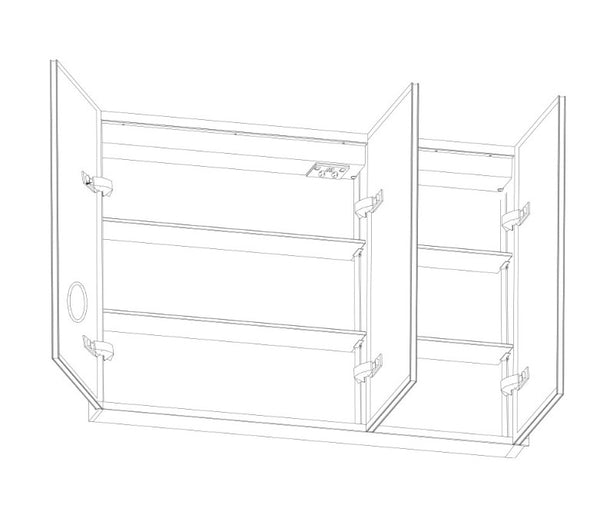 Xoni Mirror Cabinet - 1200 x 700