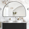 LED Half-Moon 1000(H)x1500(W) Black Metal Frame Mirror