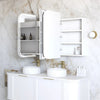 LED Maci 1500(W)x750(H) White Shaving Cabinet - Premium Edition