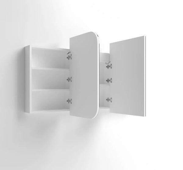 LED Maci 1500(W)x750(H) White Shaving Cabinet - Premium Edition