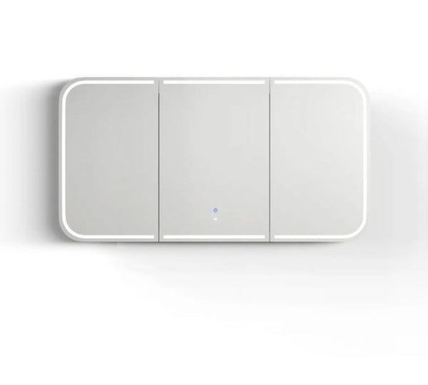 LED Maci 1500(W)x750(H) White Shaving Cabinet - Premium Edition