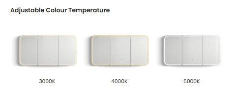 LED Maci 1200(W)x750(H) White Shaving Cabinet - Premium Edition