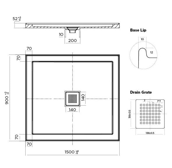 ECO shower base