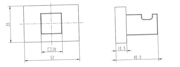 Buy Online Linear Single Robe Hook in Melbourne