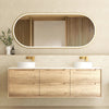 Noah Natural Oak 1800mm Wall Hung Vanity