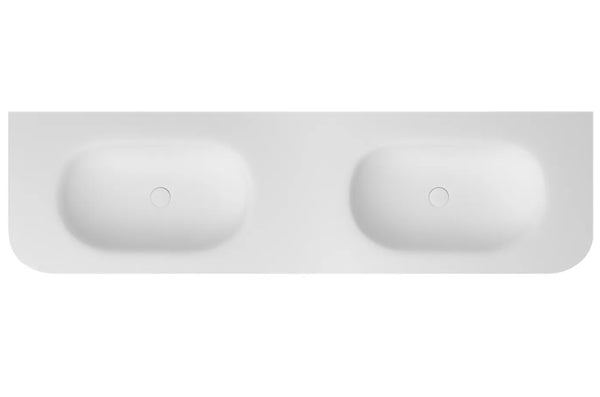 Havana Fluted 600mm-1800mm Woodland Oak Wall Hung Curve Vanity