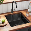 Black 580 Handmade Single Bowl Kitchen Sink